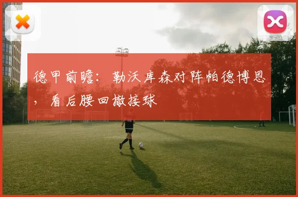 德甲前瞻：勒沃库森对阵帕德博恩，看后腰回撤接球
